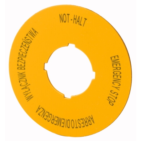 M22-XBK15 TABLICZKA OPISOWA OKRĄGŁA F60 