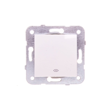 KARRE MODUŁ BIAŁY ŁĄCZNIK KRZYŻOWY 1X ZACISKI SPRĘŻYNOWE 10AX 250V