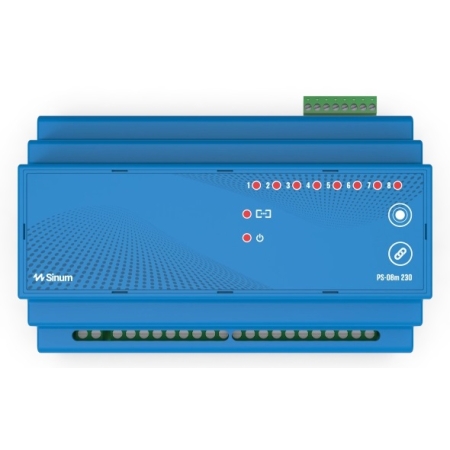 PRZEKAŹNIK MODUŁOWY PRZEWODOWY 8X WYJŚCIE BEZNAPIĘCIOWE TECH SBUS PS-08M 230