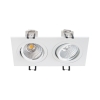 DEL BIAŁY OPRAWA SUFITOWA LED PT PROSTOKĄT RUCHOMA 2X 6W 830 WW 3000K 1100LM IP20 90ST AL