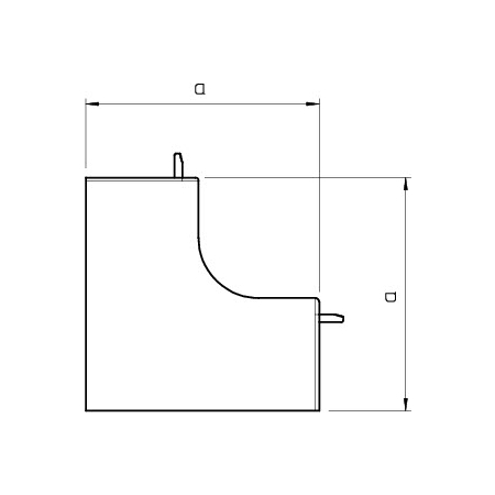 WDK HI60090RW NAROŻNIK WEWNĘTRZNY 60X90 BIAŁY WDK