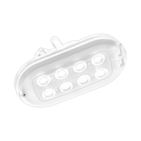 OVAL LED BASIC BIAŁY OPRAWA KANAŁOWA LED NT 4.7W NW 4000K 450LM IP44 230V PC