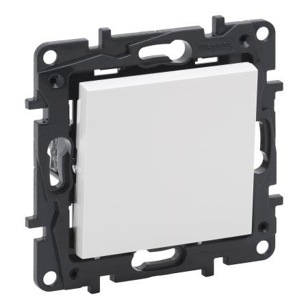 NILOE STEP MODUŁ BIAŁY ŁĄCZNIK 1-BIEGUNOWY ZACISKI SPRĘŻYNOWE 10AX 250V