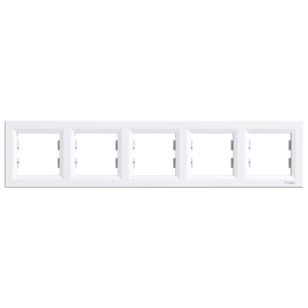 Schneider Electric Asfora, ramka 5-krotna, pozioma, biały, EPH5800521