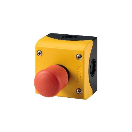 M22-PV/KC11/IY RMQ TITAN OBUDOWA KASETA 1X Z PRZYCISKIEM GRZYBKOWYM 1Z+1R PRZEZ POCIĄGNIĘCIE CZERWON