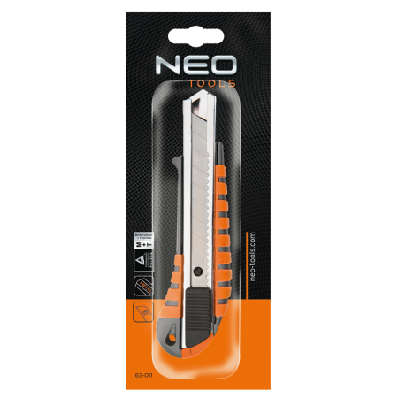 NÓŻ Z OSTRZEM ŁAMANYM 18MM NEO