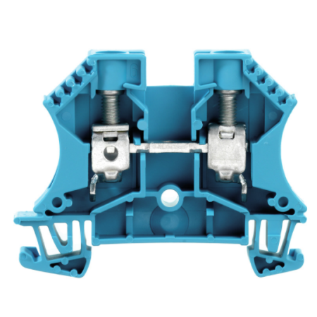 WDU 10.0 BL ZŁĄCZKA SZYNOWA PRZELOTOWA GWINTOWA NIEBIESKI