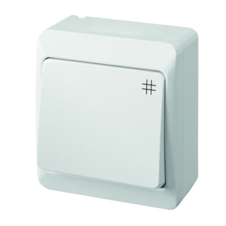 HERMES BIAŁY ŁĄCZNIK NT KRZYŻOWY IP44 ZACISKI ŚRUBOWE 10AX 250V