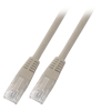 PATCHCORD U/UTP CAT.5E PVC  1M SZARY