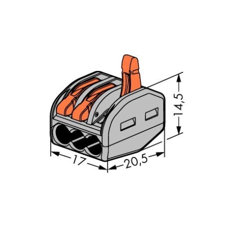 SZYBKOZŁĄCZKA 3X 2.5 UNIWERSALNA