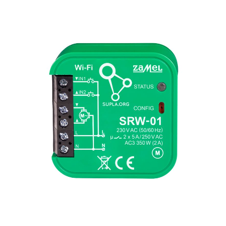 SRW-01 STEROWNIK ROLET WI-FI TYP: SRW-01