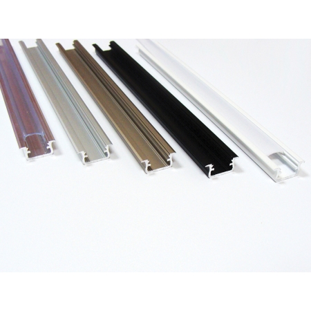 PROFIL LED PT WPUSZCZANY ALUMINIUM SUROWE SREBRNY 2020MM+ KLOSZ MLECZNY