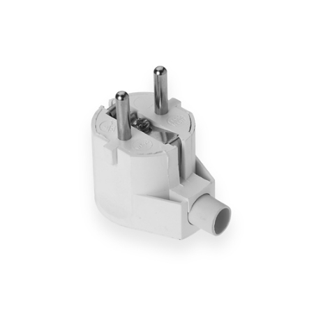 WT-20 WTYCZKA KĄTOWA OKRĄGŁA UNISCHUKO 1X Z/U 16A BIAŁY