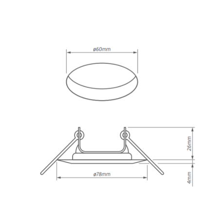 ASTRA-S C/M CHROM MAT OPRAWA SUFITOWA PT OKRĄGŁA STAŁA GU5.3 IP20 STAL
