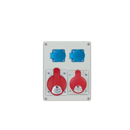 R-BOX 240 ROZDZIELNIA BUDOWLANA 2X 230V 1X 16A/5P 1X 32A/5P IP44