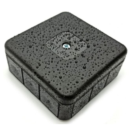 VP-31 PUSZKA INSTALACYJNA NT 85X85X37 IP55 IK07 PUSTA 12-WLOTOWA DŁAWIKI GUMOWE CZARNY