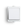 AQUALUX BIAŁY ŁĄCZNIK NT 1-BIEGUNOWY IP54 ZACISKI SPRĘŻYNOWE 10A 250V