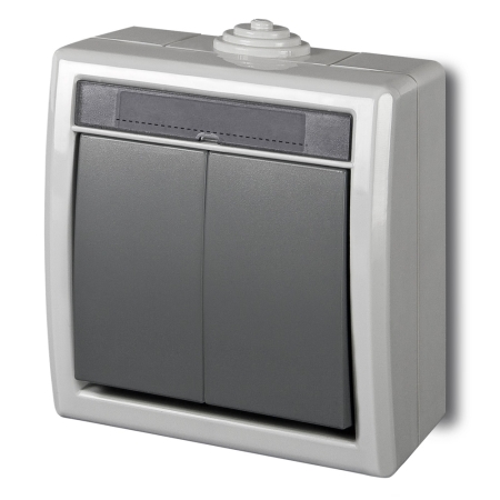 AQUANT 2K SZARY ŁĄCZNIK NT SERYJNY IP55 ZACISKI ŚRUBOWE 10AX 250V