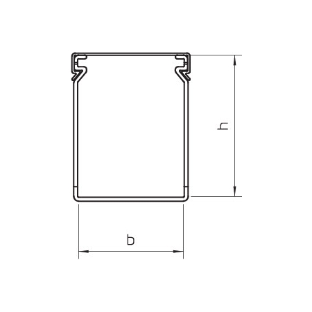 LK4 30025 KORYTKO GRZEBIENIOWE PERFOROWANE H30 W25 2M SZARY