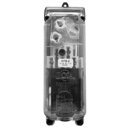 NTB-2 ZŁĄCZE SŁUPOWE TABLICZKA BEZPIECZNIKOWA 2X D02 80A 500V IP54 IK08