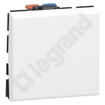 M45 BIAŁY ŁĄCZNIK 2M 1-BIEGUNOWY ZACISKI SPRĘŻYNOWE 10AX 250V