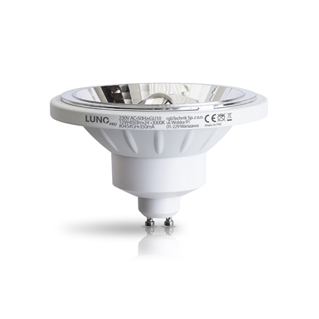SPOTLIGHT LED ŻARÓWKA LED SPOT 12W GU10 AR111 230V 830 WW 3000K 950LM 24ST