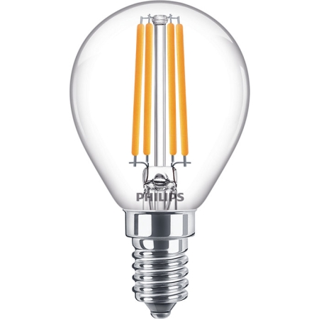COREPRO ŻARÓWKA LED KULKA FILAMENT 6.5W/ 60W E14 230V PRZEZROCZYSTA SZKŁO 827 WW 2700K 806LM P45