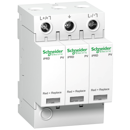 Schneider Electric Ogranicznik przepięć Acti9 iPRD-DC40r-T2-3-1000 3-biegunowy Typ2 65 kA ze stykiem, A9L40281