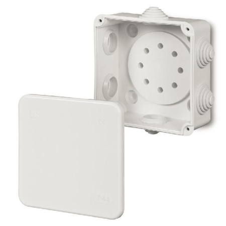 PUSZKA INSTALACYJNA NT 110X110X52 IP44 6 DŁAWIKÓW BIAŁY FAST-BOX