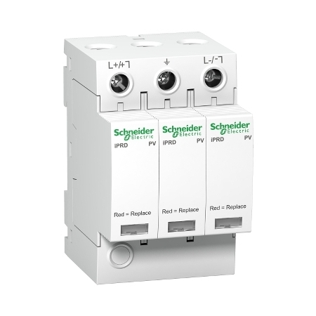 Schneider Electric Ogranicznik przepięć Acti9 iPRD-DC40r-T2-3-1000 3-biegunowy Typ2 65 kA ze stykiem, A9L40281