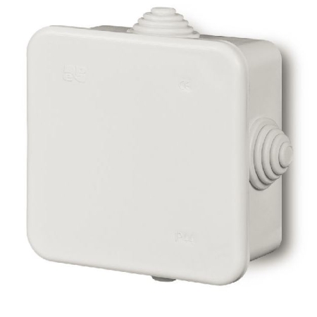 PUSZKA INSTALACYJNA NT 80X80X42 IP44 4 DŁAWIKI BIAŁY FAST-BOX