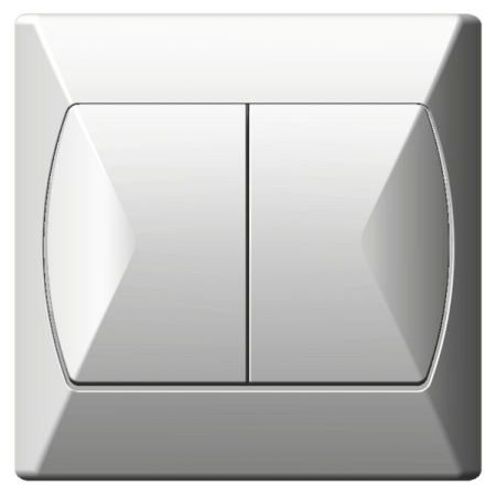 AKCENT BIAŁY ŁĄCZNIK SERYJNY ZACISKI ŚRUBOWE 10AX 250V