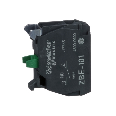 Schneider Electric Harmony XB4 Pojedynczy blok styków 1NO Ø22, ZBE101