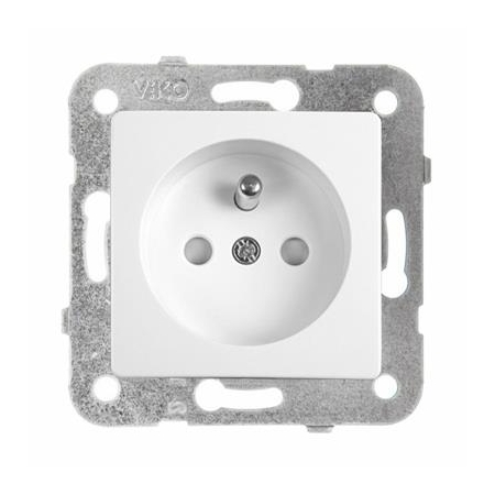 LINNERA S MODUŁ BIAŁY GNIAZDO 1X Z/U Z PRZESŁONAMI ZACISKI ŚRUBOWE 16A 250V