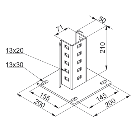 PCB70 PODSTAWA MONTAŻOWA