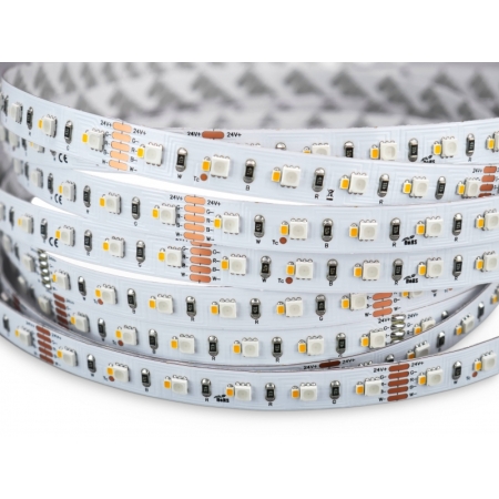 TAŚMA LED 16W/M 5M 10MM 24V DC IP20 ŚCIEMN. RGB+WW 3000K  118/304/84LM/M CRI90+ 410LM/M 72XLED/M