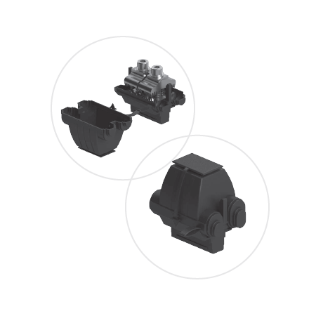 ZACISK PRZEBIJAJĄCY IZOLOWANY AL 16-120 DWUSTRONNY DO ASXSN