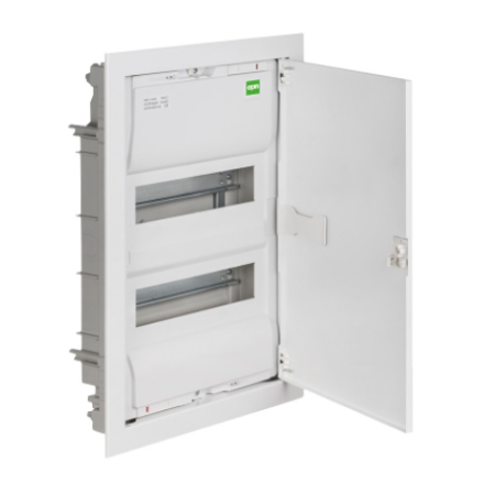 MSF RP ROZDZIELNIA PLASTIKOWA PT 28M 2X 14M N+PE IP30 IK05 478X358X94 DRZWI PEŁNE METAL BIAŁY