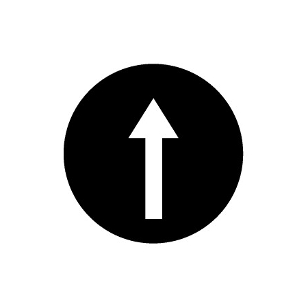 M22-XD-S-X7 WKŁADKA PRZYCISKU "STRZAŁKA" KRYTY CZARNY