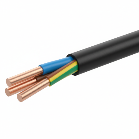 YKY 3X  1.5 ŻO RE CZARNY KABEL ZIEMNY CU DRUT 0.6/1KV KL.1 BĘBEN