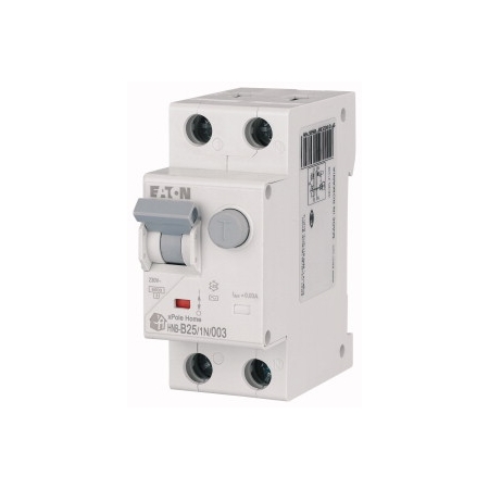 HNB-B25/1N/003 B 25A/ 30MA/AC WYŁĄCZNIK RÓŻNICONADPRĄDOWY B 25A 1P+N 2M 30MA AC 6KA