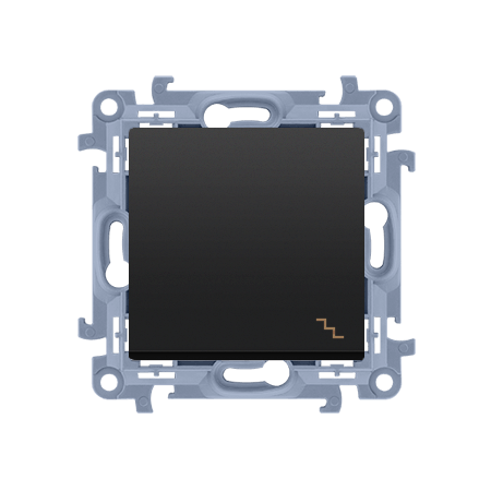 SIMON 10 MODUŁ CZARNY MAT ŁĄCZNIK UNIWERSALNY "SCHODY" SAMOZACISKI 10AX 250V