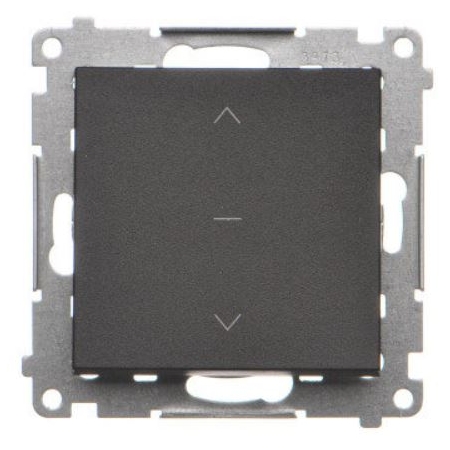 SIMON 55 MODUŁ CZARNY MAT ŁĄCZNIK ŻALUZJOWY 1-0-2 ZACISKI SPRĘŻYNOWE 10A 250V