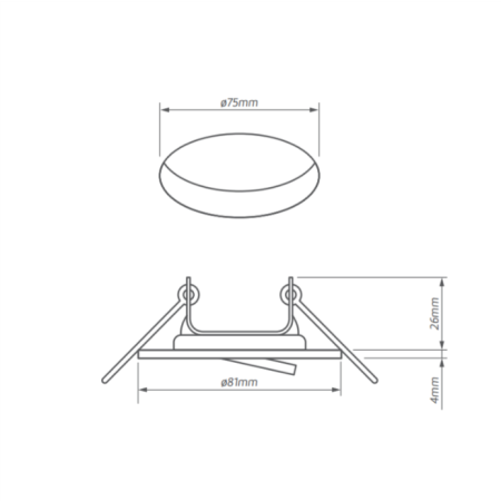 OMEGA-R C CHROM OPRAWA SUFITOWA PT KWADRAT RUCHOMA GU5.3 IP20 ALUMINIUM
