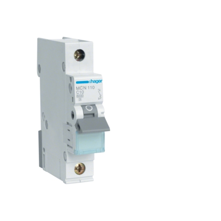 MCN110E WYŁĄCZNIK NADPRĄDOWY C 10A 1P 1M 6KA