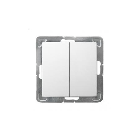 IMPRESJA MODUŁ BIAŁY ŁĄCZNIK UNIWERSALNY 2X ZACISKI SPRĘŻYNOWE 16AX 250V