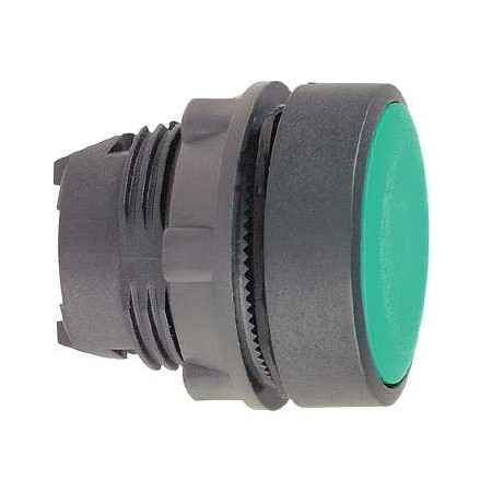 Schneider Electric Harmony XB5 Główka przycisku płaskiego plastikowego, zielona bez oznaczenia, ZB5AA3