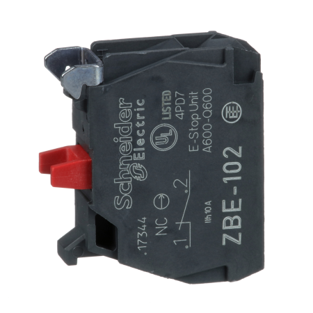Schneider Electric Harmony XB4 Pojedynczy blok styków 1NC Ø22, ZBE102
