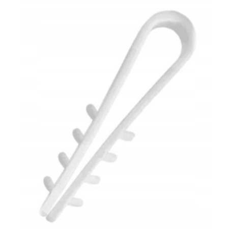 USMO  6/100 UCHWYT KABLOWY WBIJANY OKRĄGŁY BIAŁY (YTKSY 1-5X2X0.5, (YTDY 2-16X0.5, (DY4.0-10.0)