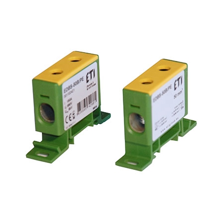 EDBS-50B/PE ZACISK 1-TOROWY PRZELOTOWY 16-50MM2 ŻÓŁTY/ZIELONY ETIBOX